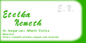 etelka nemeth business card