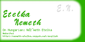 etelka nemeth business card